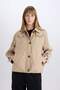 Waterproof Regular Fit Hooded Pocket Zipper Epaulet Raincoat E3357Ax25Sp - 4