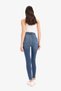 Anna Skinny Fit High Waist Straight Leg Long Jean Stone Wash Pants D8177Ax25Sp - 6