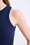 Fitted Halter Neck Ribbed Camisole Tank Top U0357Az25Sm - 5