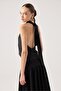 Degaje Yaka Saten Dalia Blouse Black - 2