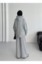 Women's Gray 100% Cotton Hooded Top and Bottom Set |   Oversize Comfortable Fit |   Suitable for 4 Seasons - 8