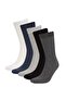 Men's Comfortable Elastic 5-Piece Cotton Long Socks D9673Axns