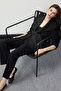 Regular Fit Belted Basic Plain Blazer Jacket E7346Ax25Sp - 2