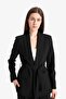 Regular Fit Belted Basic Plain Blazer Jacket E7346Ax25Sp - 7