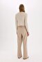 Wide Leg Double Pockets Regular Waist Standard Length Pants D5066Ax25Sp - 8