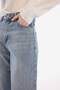 100% Cotton Straight Wide High Waist Long Washed Jeans E3185Ax25Sp - 5