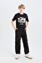 100% Cotton Crew Neck Printed Short Sleeve T-Shirt for Boys D9278A825Sm - 2