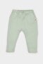 Baby Boy Sticker Printed Waffle Sweatpants with Elastic Waist E2394A525Sp