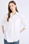 Valentine's Day Oversize Wide Fit Single Pocket Poplin Long Sleeve Shirt D9174Ax