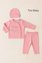 Organic Hospital Release Baby Set 0-3 Months Pink - 5