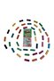 54-Piece Colorful Balancing Game Jenga, Large Wooden Version. - 3