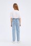 Paperbag Jogger Cotton Jean Trousers for Girls D7112A825Sm - 6