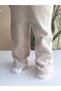 Eid-Themed Baby Girl Three-Piece Set with Coat (Sweatshirt + Fur-Trimmed Collared Coats + Pants) - 6