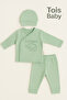 Organic Hospital Release Baby Set 0-3 Months Pistachio Green - 4