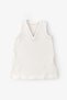 Nina Linen Cotton Tencel ™   Relaxed Fit Mini Dress - Cream Summer Casual Dress-Beach Dress - 4