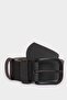 Men's Oval Buckle Faux Leather Casual Belt R4820Azns