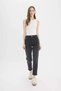 Lina Comfort Mom Normal Waist Straight Leg Jean Snow Washed Pants D7944Ax25Sp - 2