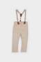 Baby Boy Standard Leg Suspender Gabardine Pants E2236A525Sp