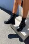 Women's Boots Full Molded Side Zipper Lace up Non Slip Thermo Sole Black 21Ina88 - 6