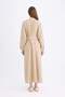 Relax Fit Judge Collar Long Sleeve Belted Maxi Hijab Dress D7322Ax25Sp - 5