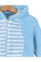 6-9 Months Hooded Rabbit-Themed Zippered Welsoft Winter Thick Jumpsuit with Ear Detail - 3