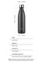 500ml gradient pink Stainless Steel Water Bottle Insulated Vacuum Flask Double Wall Thermal Cu - 3