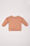 Baby Girl Crew Neck Basic Plain Sweatshirt E5338A524Wn - 3