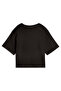 Essentials Cropped Kadın Siyah Günlük Stil T-Shirt 68497201 - 5