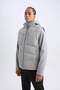 Water Repellent Regular Fit K Hooded Windproof Zippered Coat C6053Ax24Wn - 4