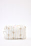 100% Cotton Muslin Care Bag - Ribbon / Beige