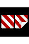 423X423 mm -Lowbed Warning Sign-Tpesc K333 and Din 11030 Compliant Vehicle Marking Sticker/Reflective Adhesive