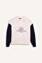 Oversize Wide Fit Polo Neck Printed Thick Sweatshirt E1852Ax24Wn - 7