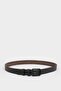 Men's Oval Buckle Faux Leather Oval Classic Belt Y6450Azns - 3