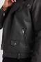 Water Repellent Shirt Collar Zipper Pocket Shoulder Detail Faux Leather Coat D6244Ax25Sp - 8