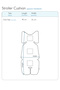 100% Cotton Stroller Cushion - Spring - 2