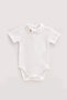 100% Cotton Embroidered Bodysuit - Toile De Jouy / Beige