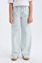 Girls' Paperbag Cargo Wide Leg Cotton Pants D7110A825Sp - 5