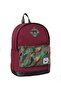 Benetton School Backpack Claret Red Camouflage - 2