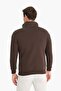 Relax Fit High Collar Zippered Basic Plain Thick Sweatshirt E5332Ax24Wn - 6