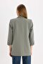 Regular Fit Jacket Collar Basic Plain Blazer Jacket C3215Ax24Au - 6