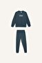 Boy's 2-Piece Set Crew Neck Printed Sweatshirt Elastic Waist Sweatpants D9853A825Sp - 8