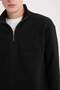 Comfort Regular Fit Comfortable Fit Stand Collar Zippered Printed Sweatshirt B0254Ax24Au - 5