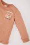 Baby Boy 4-Piece Pajamas Set - Crew Neck, Print Combed Cotton, Long Sleeve and Elastic Waist Long Bottom D535 - 4