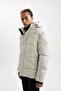 Water Repellent K Hooded Windproof Zippered Pocket Coat C6058Ax24Wn - 5