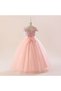 Elegant Sequined Off-Shoulder Tulle Dress Princess Evening Dress - 4