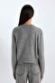 Regular Fit Crew Neck Buttoned Rhinestone Knitwear Cardigan E0772Ax24Wn - 7