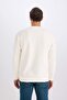 سويت شيرت سميك مطرز برقبة دائرية من Relax Fit D2162AX24AU - 6