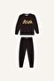 Boy's Batman Pajama Set Fleece Long Sleeve Top Elastic Waist Long Bottom D8570A824Cw - 7