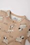 Baby Boy Newborn Zebra Print Long Sleeve Romper D4134A524Wn - 2