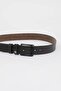 Men's Faux Leather Jean Belt U0038Azns - 3